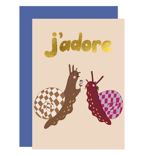 J'adore Greetings Card
