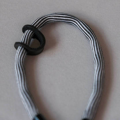 Wrist Phone Strap in Black & White Swirl