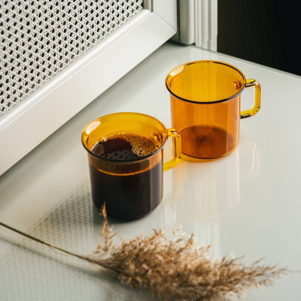 Glass Mug in Amber