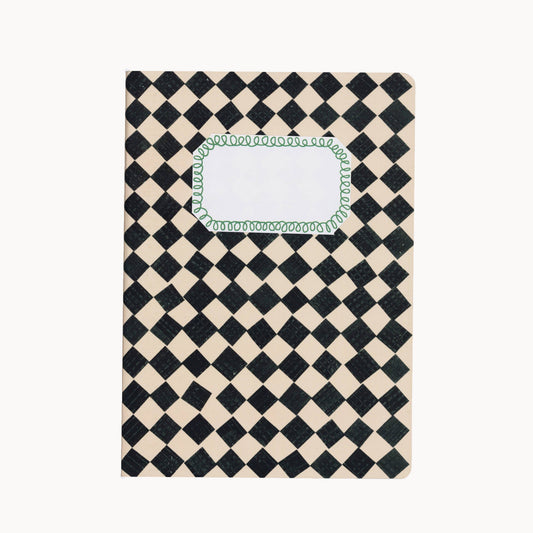Black & White Chequered A5 Sketchbook