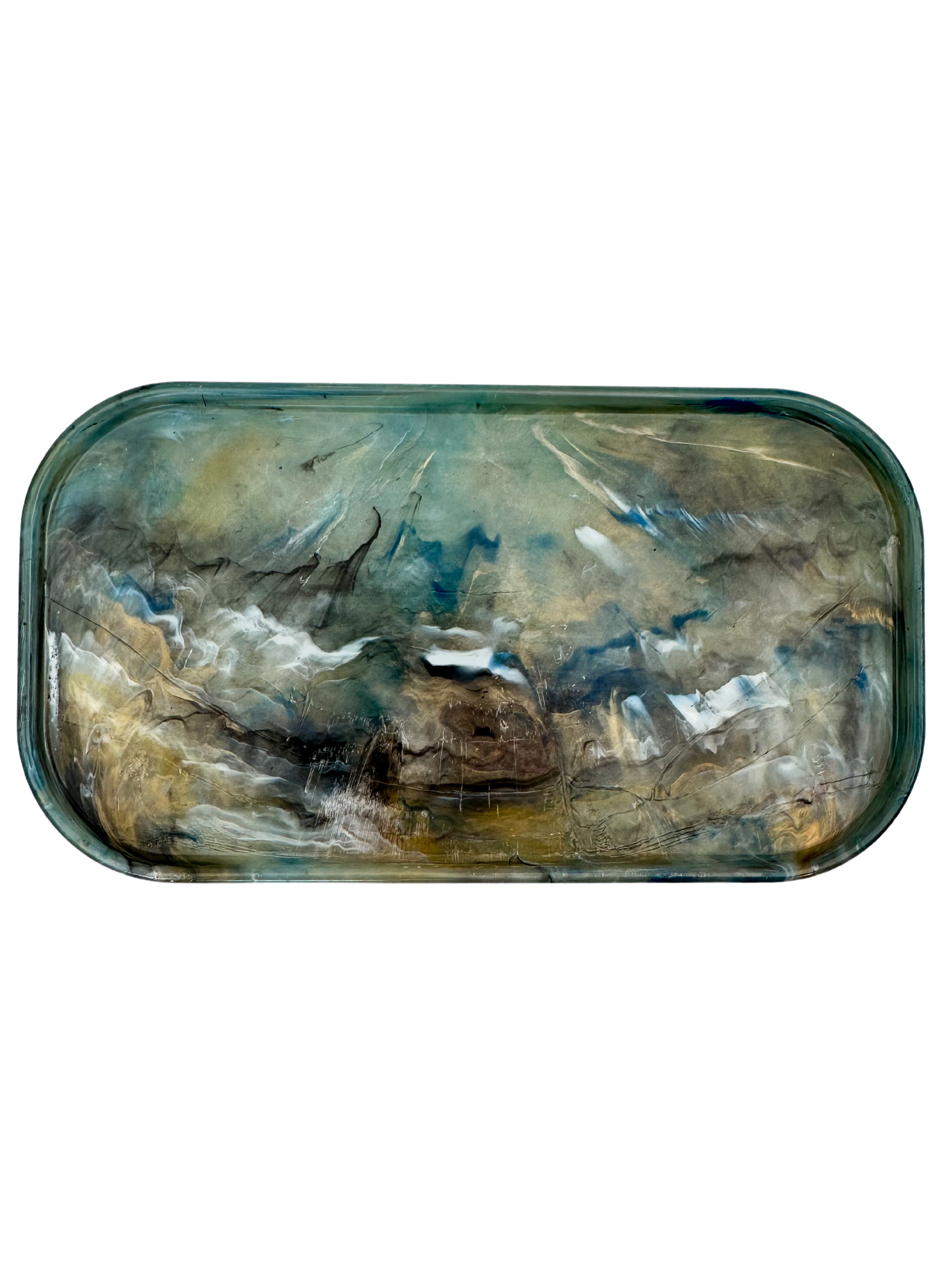 Marble Recycled Plastic Tray