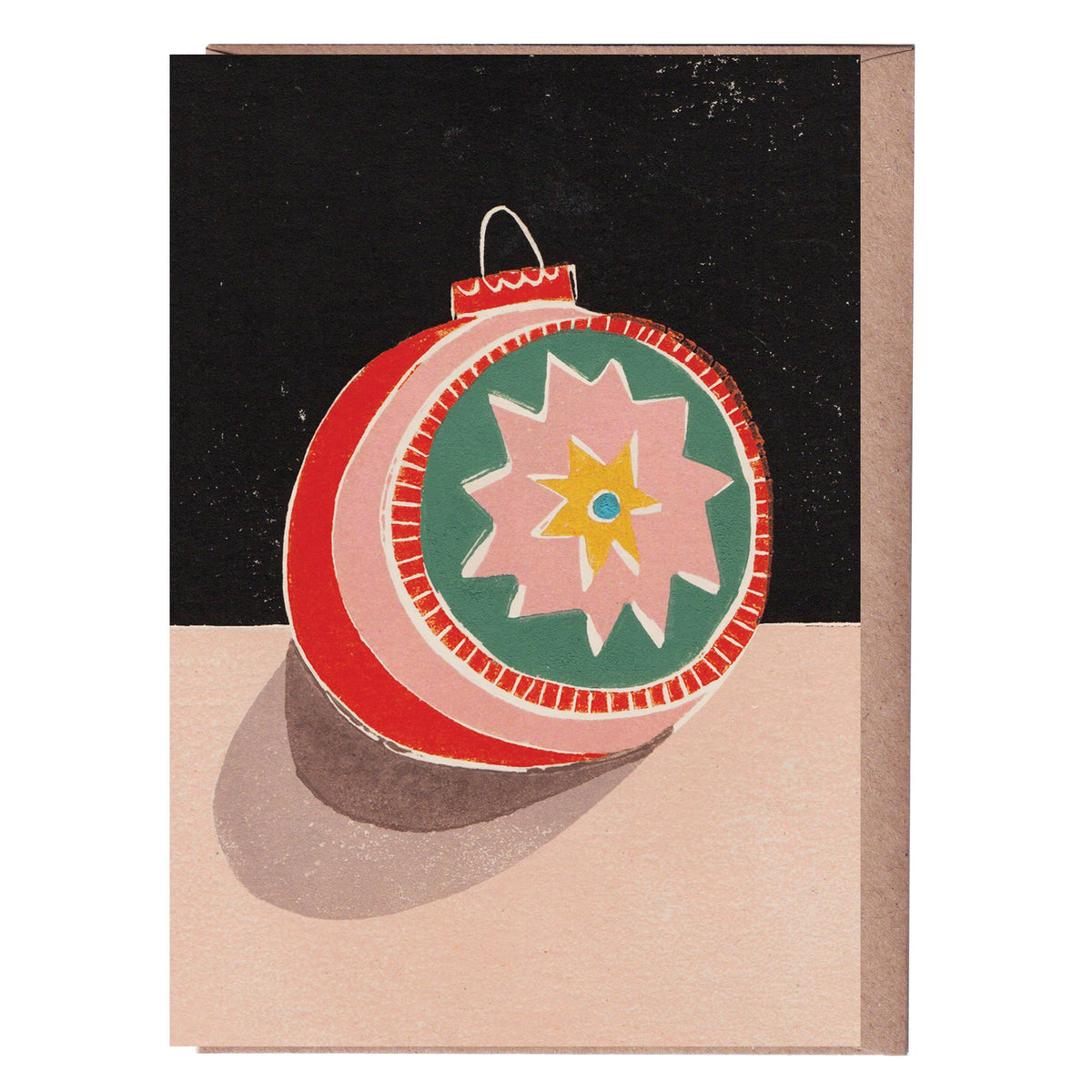 Star Bauble Christmas Card