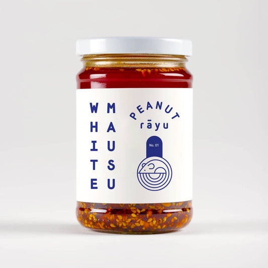 White Mausu Peanut Rayu Sauce