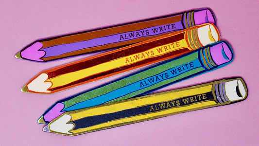 Always Write Pencil Leather Bookmark