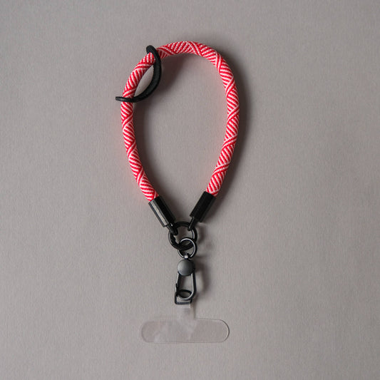 Wrist Phone Strap in Red & Pink