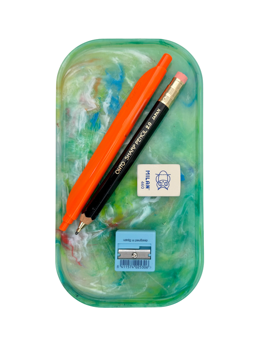 Green YE-O Recycled Plastic Tray