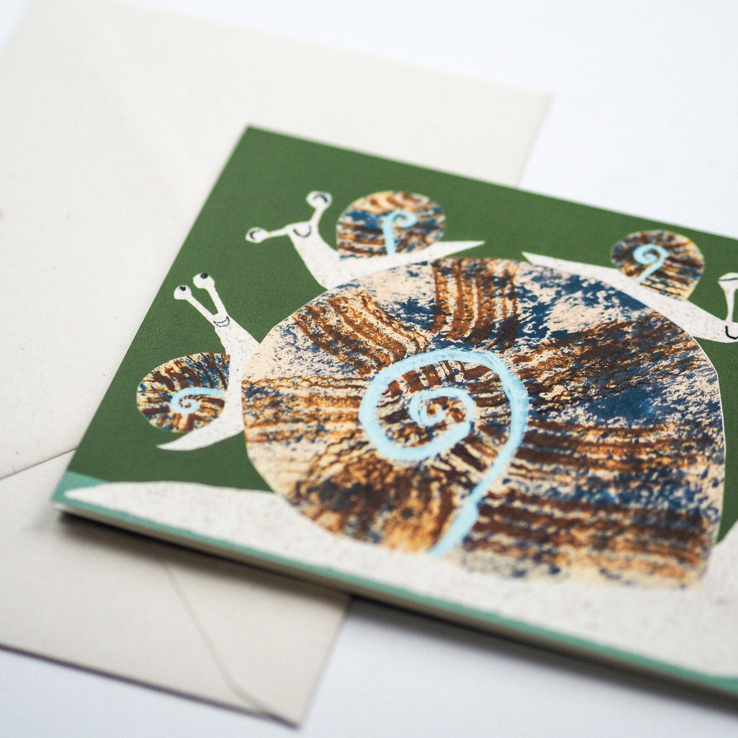Snail Family Greetings Card