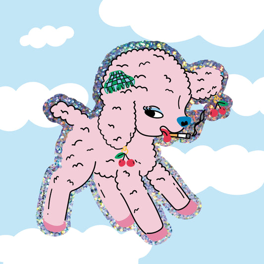 Little Lamb Die Cut Vinyl Sticker