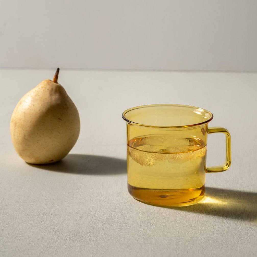 Glass Mug in Yellow