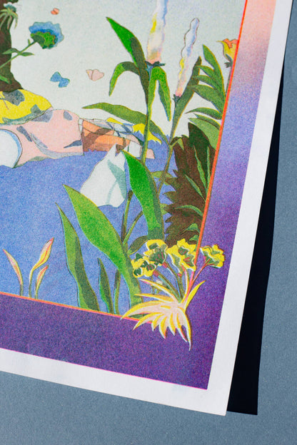 My Neighbour Totoro A3 Print by Jeanne Saboureault