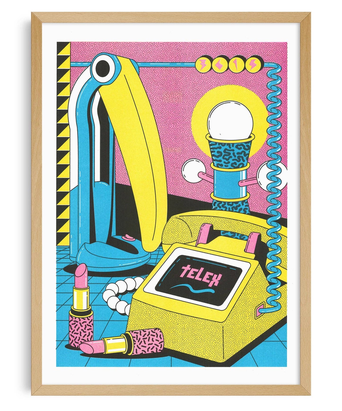 3615 Telex A3 Print by Freak City