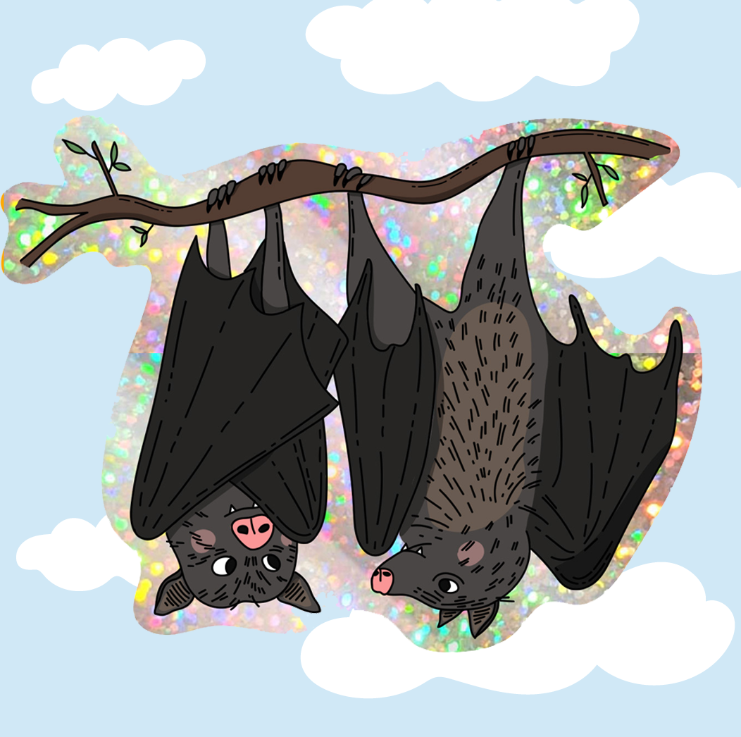 Bats Die Cut Vinyl Sticker