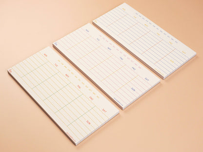 Mini Undated Weekly Planner in Blues