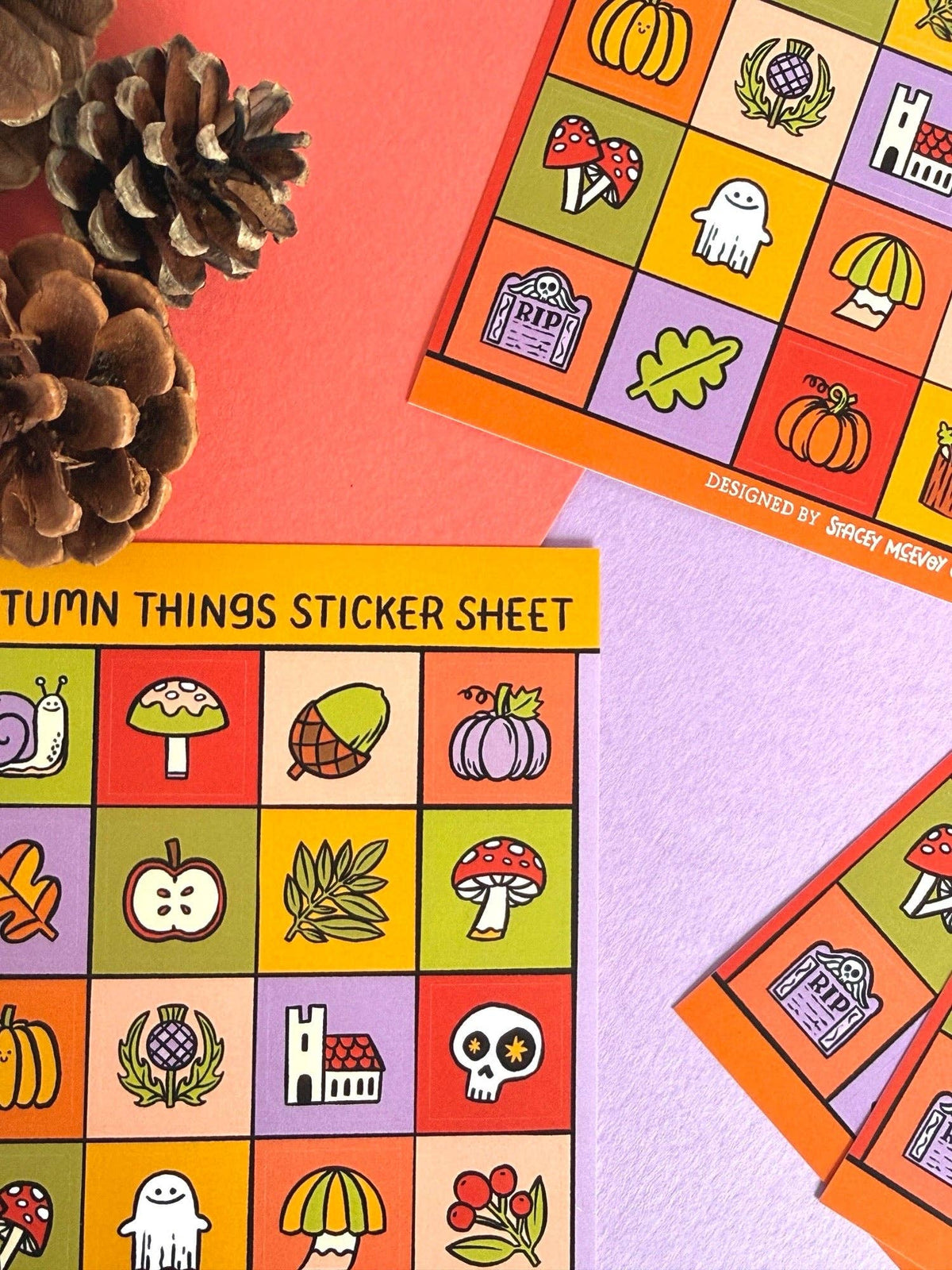 Autumn Things A6 Sticker Sheet