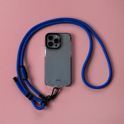 Crossbody Lanyard Phone Strap in Electric Blue