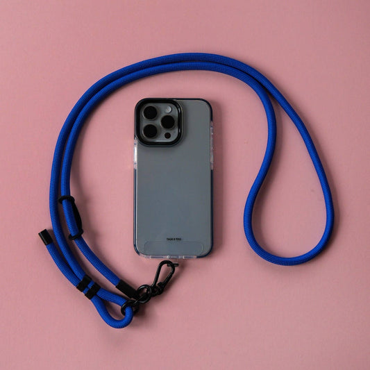 Crossbody Lanyard Phone Strap in Electric Blue
