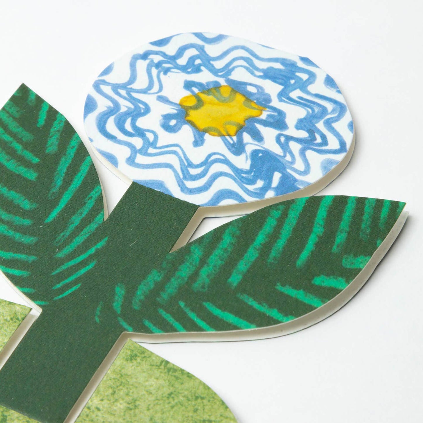 Blue Flower 3D Card
