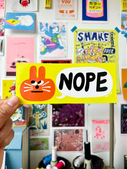 Nope Eco Vinyl Sticker