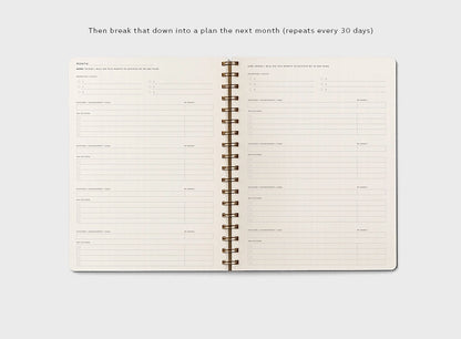 Form B5 Wirebound Daily Planner in Burnt Orange