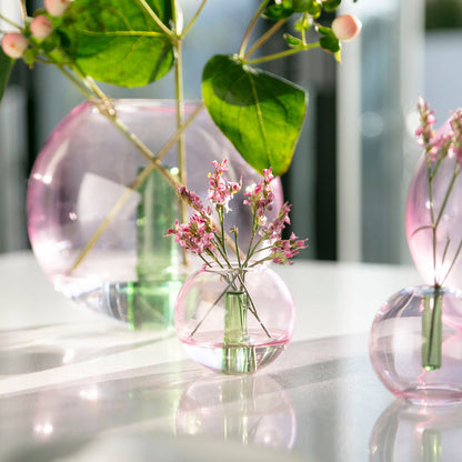 Duo Tone Bubble Glass Vase Mini