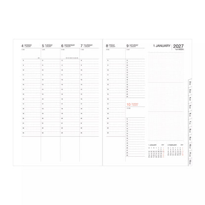 2026-2027 A5 Diary in Gradient Black