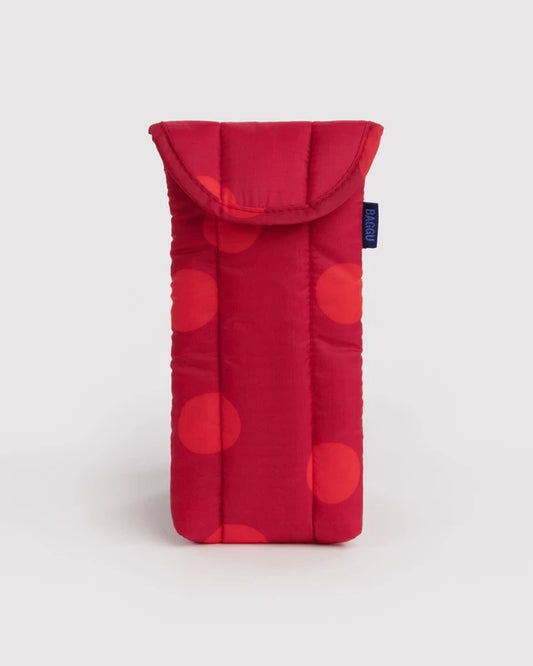 Baggu Puffy Glasses Sleeve in Red Polka Dot