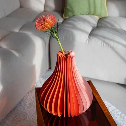 Yuki Paper Vase in Orange