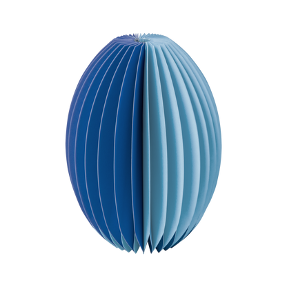 Yuki Paper Vase in Blue