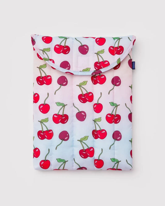 Baggu Puffy 13"/14" Laptop Sleeve in Cherries