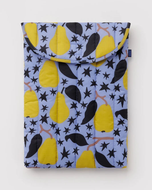 Baggu Puffy 16" Laptop Sleeve in Golden Pears