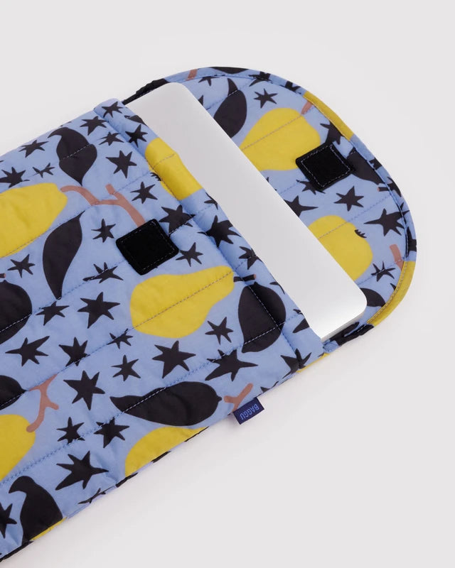 Baggu Puffy 13"/14" Laptop Sleeve in Golden Pears