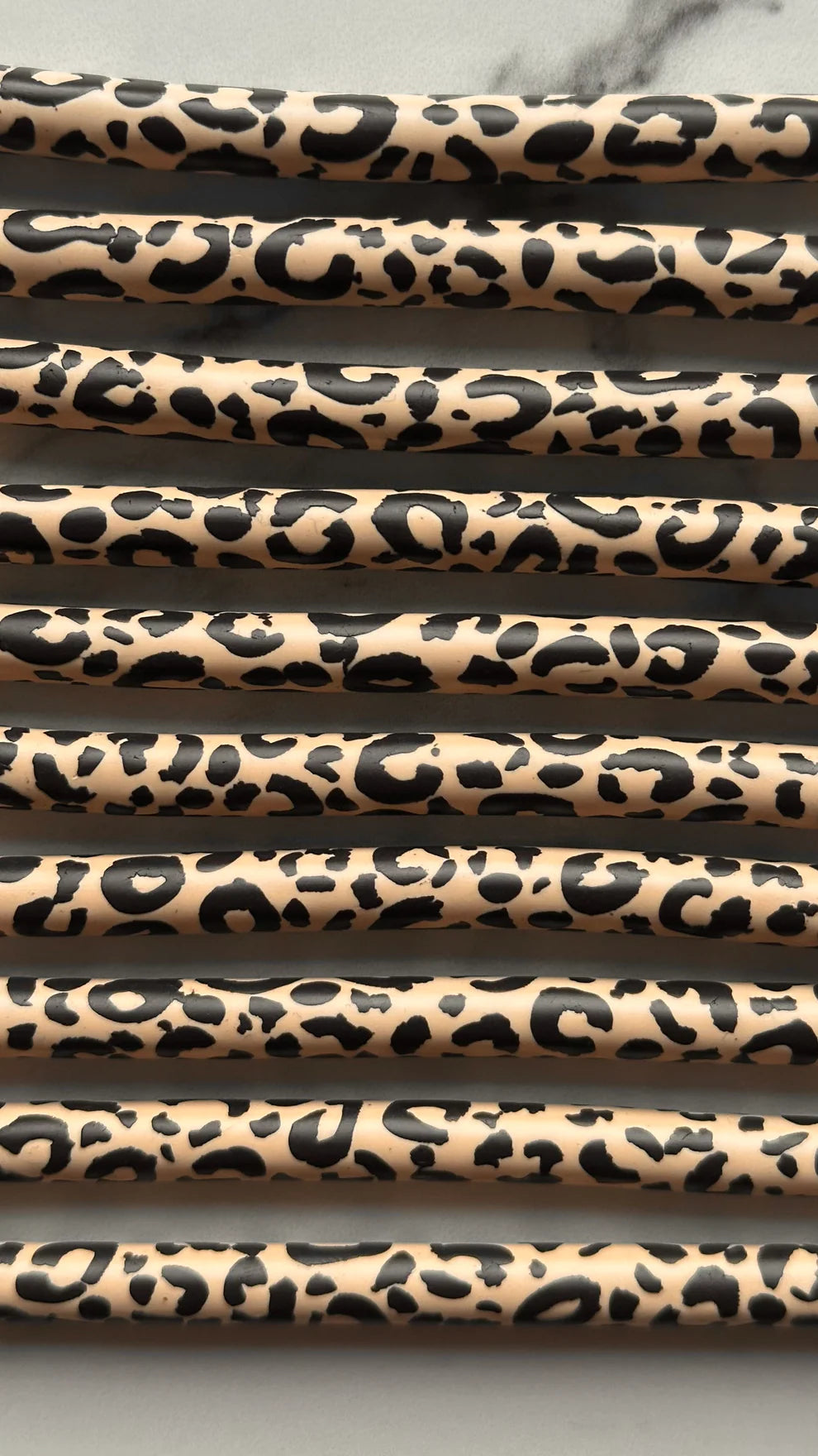 Leopard Hoop Earrings Large