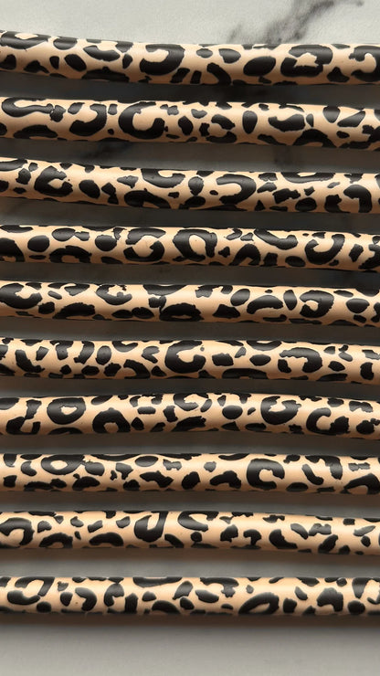 Leopard Hoop Earrings Small