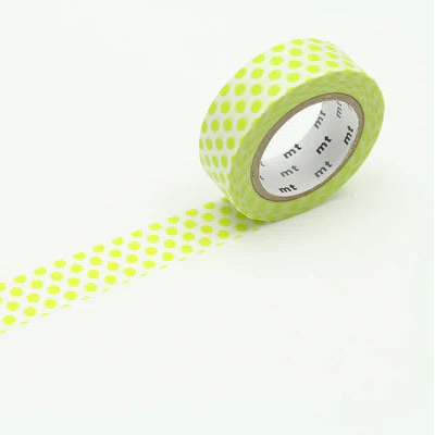 MT Washi Tape in Lime Dot