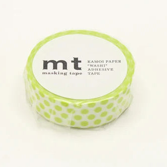 MT Washi Tape in Lime Dot
