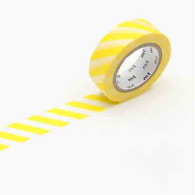 MT Washi Tape in Lemon Stripe
