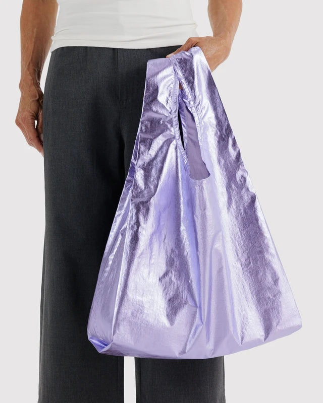 Baggu Standard Reusable Bag in Lavender Metallic