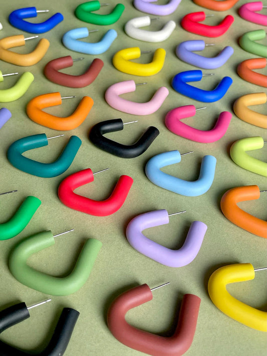 Triangle Hoop Earrings